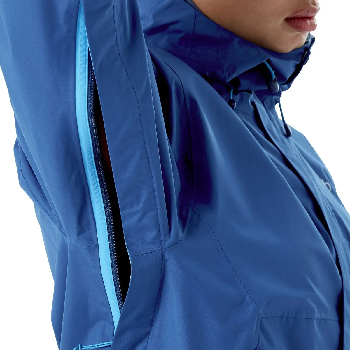 Rab Downpour Eco Waterproof Women's Jacket | Nightfall Blue