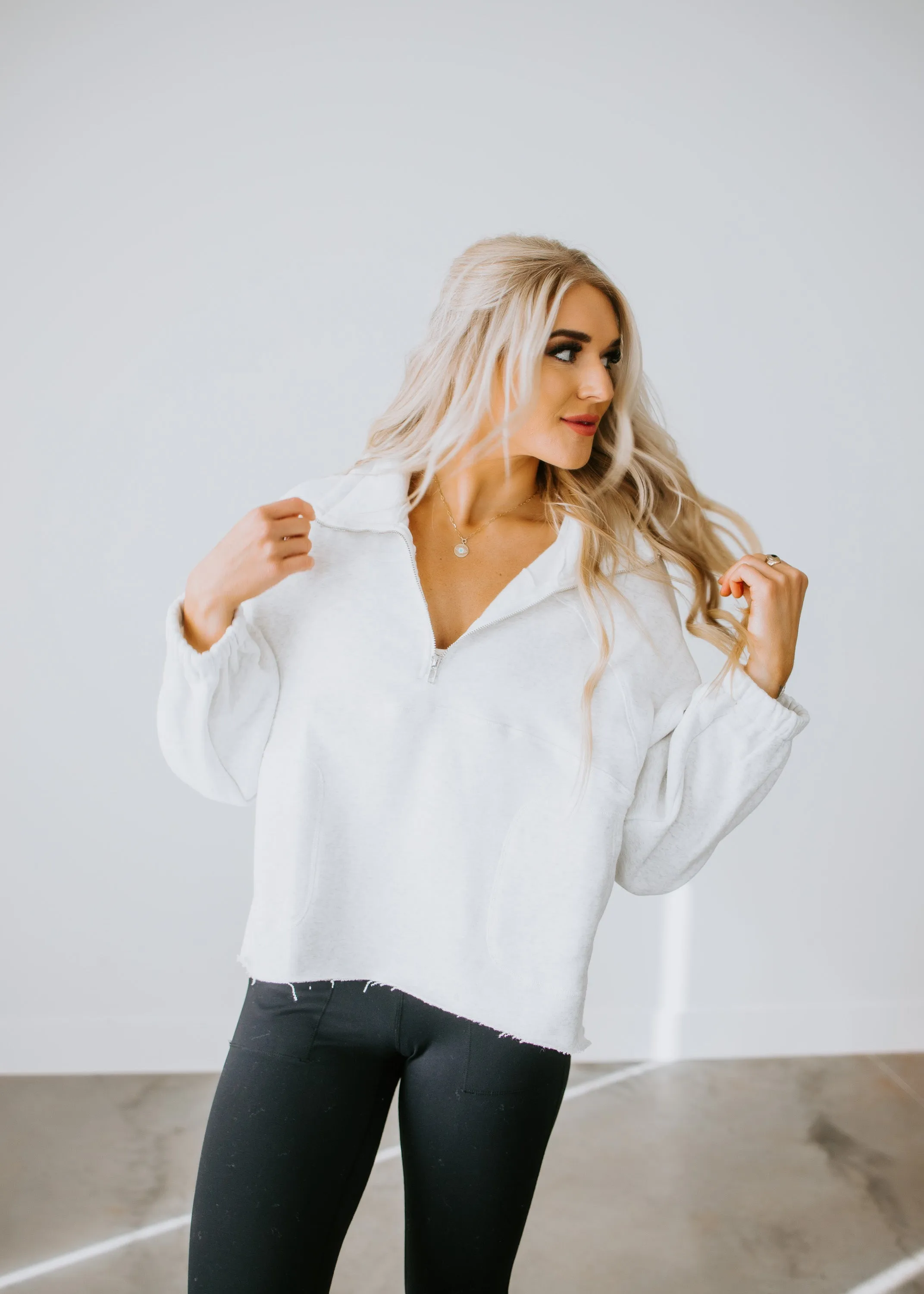 Raelynn Oversized Half-Zip Pullover