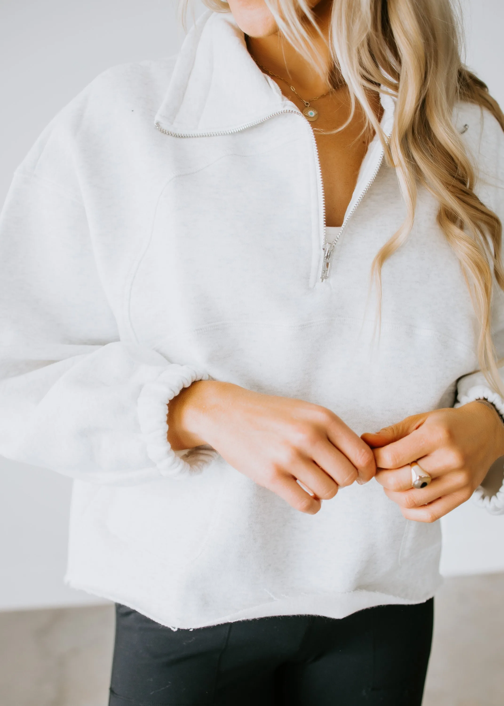 Raelynn Oversized Half-Zip Pullover