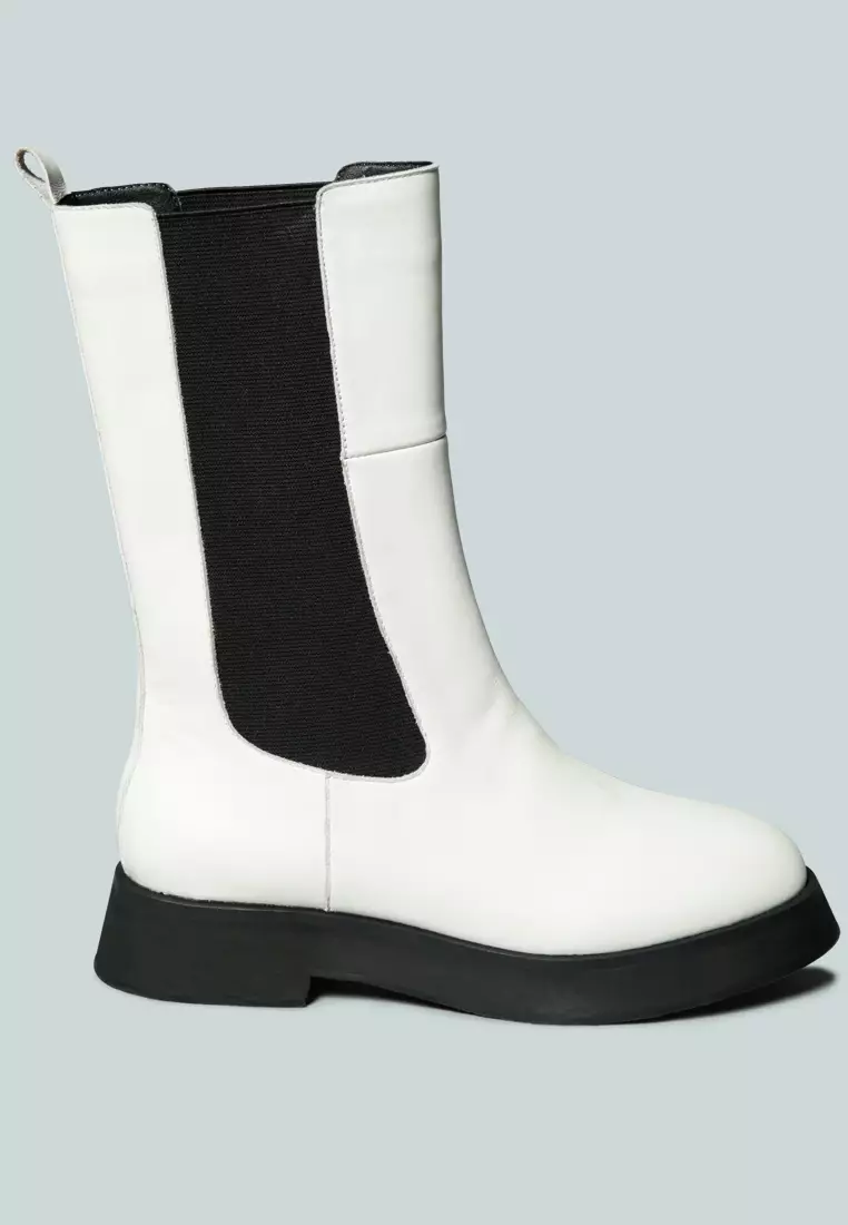 Rag & CO. MILLER Chelsea Classic White Boot Rag & Co X