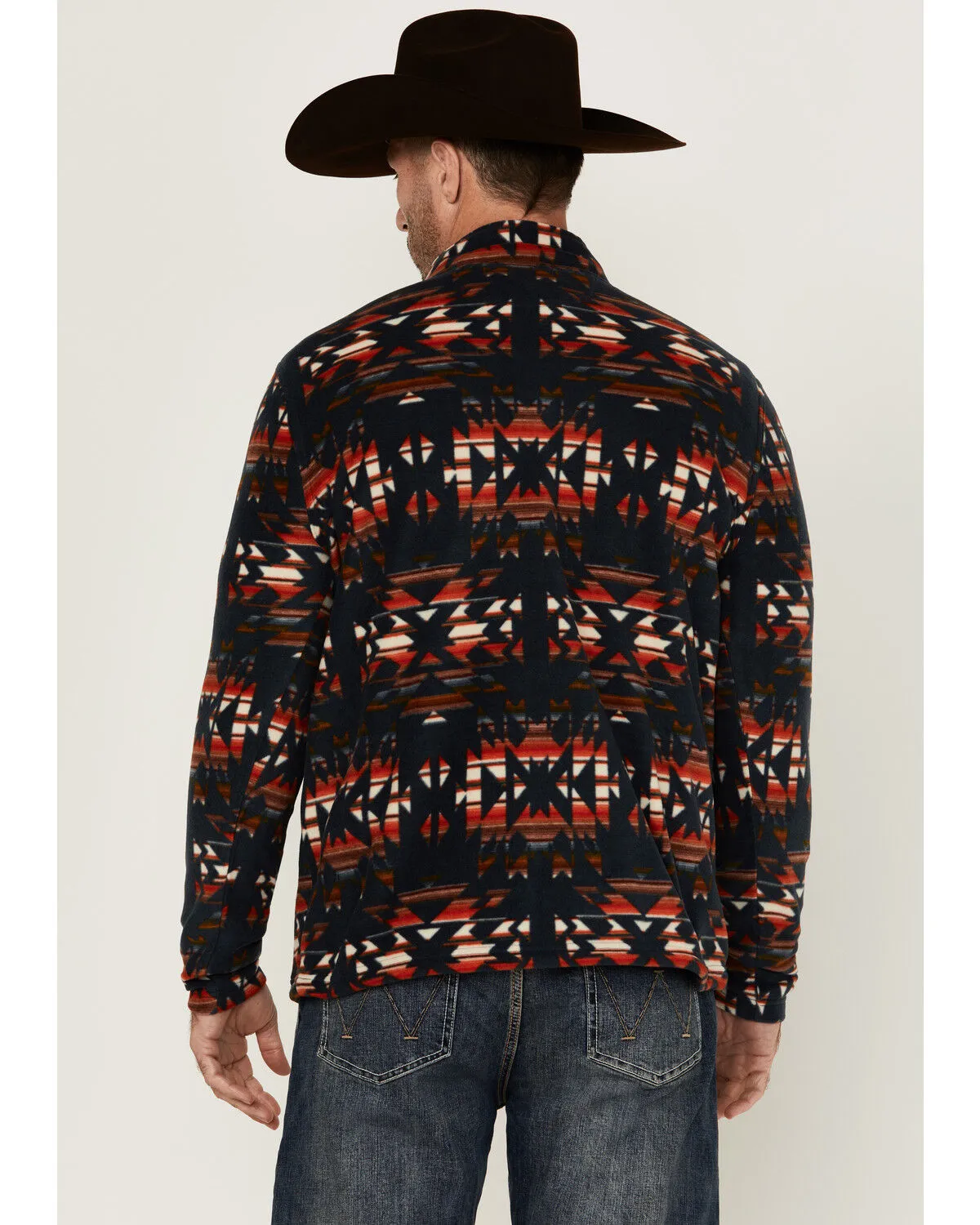 RANK 45® Men's Winston Southwestern Print 1/4 Zip Pullover