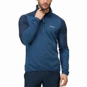 Regatta Mens Highton III Half Zip Pullover Fleece - Blue