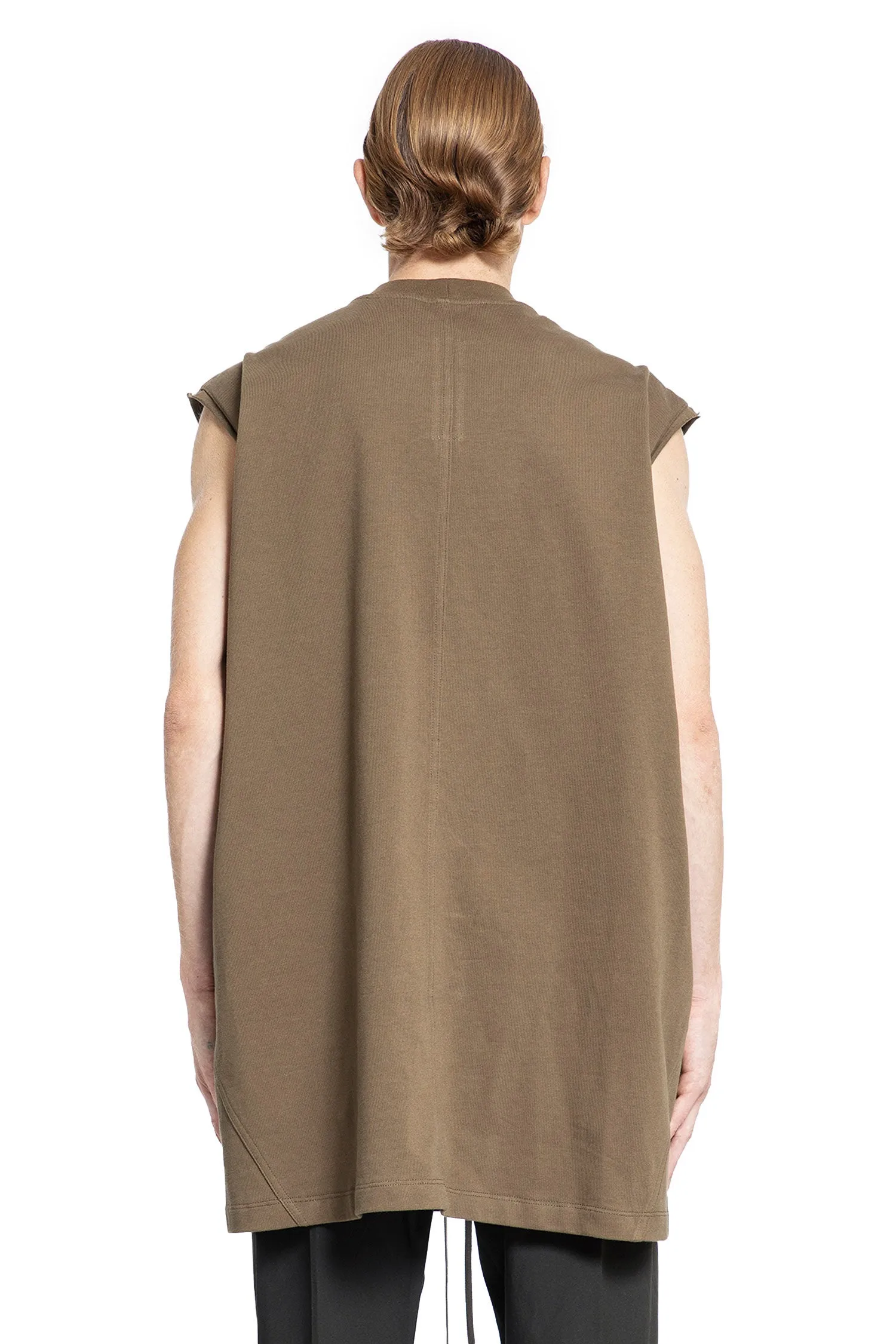 rick owens splintered tarp tank-top