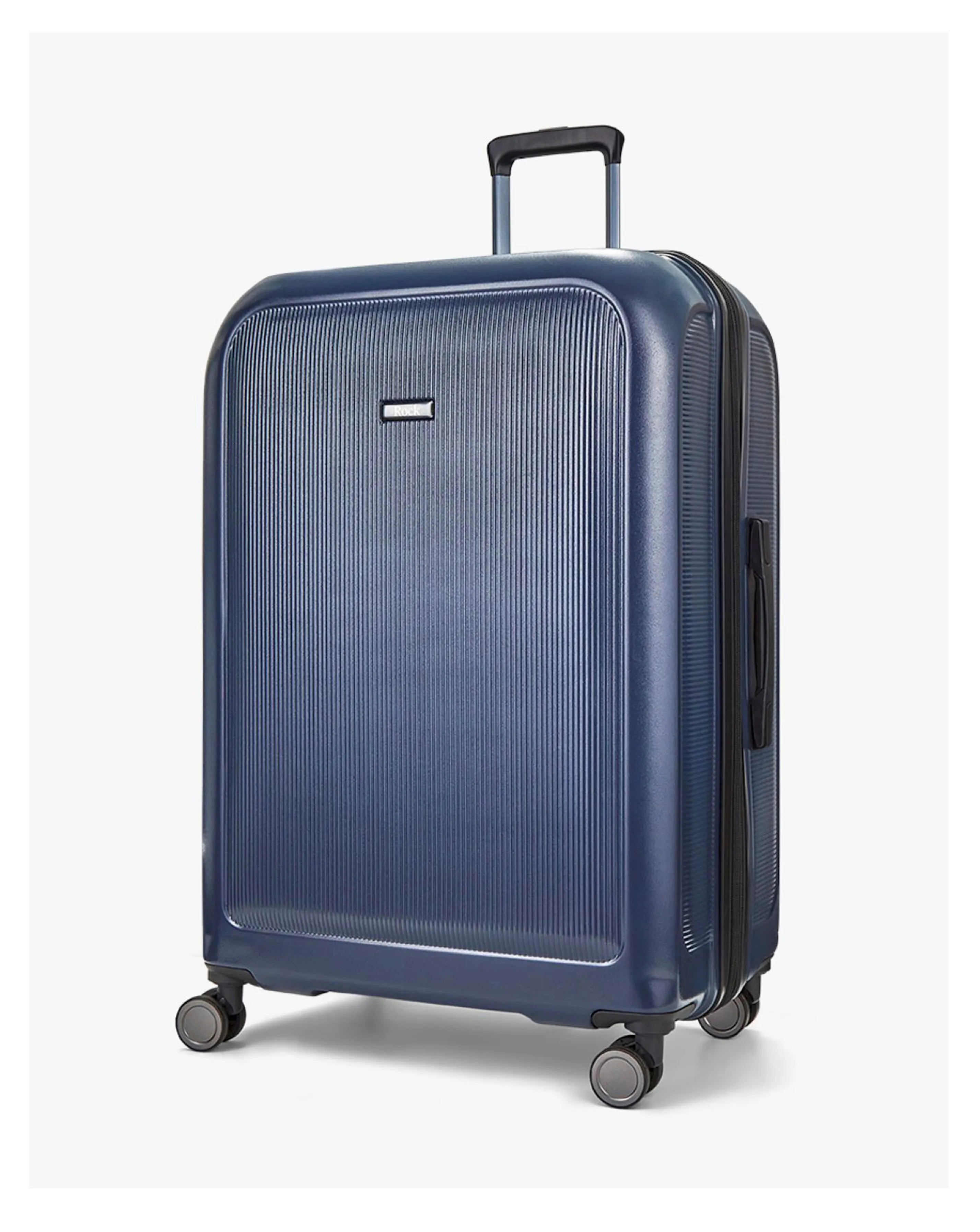 Rock Austin Navy Large Suitcase | Simply Be