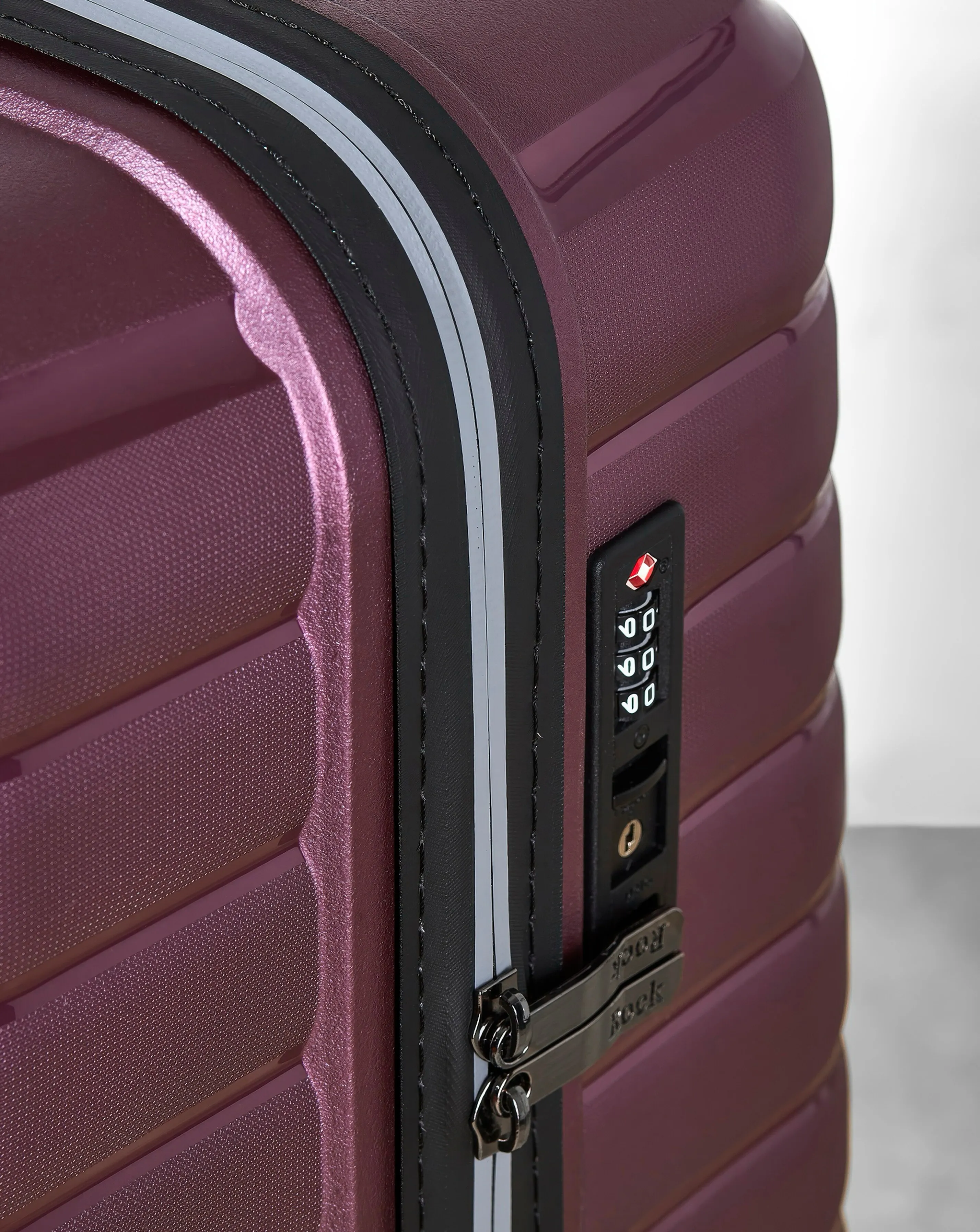 Rock Hydra- Lite Medium Suitcase Purple | Simply Be