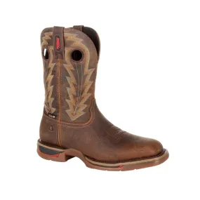 Rocky Mens Long Range Composite Toe Waterproof Western Boot RKW0303 DISTRESSED BROWN