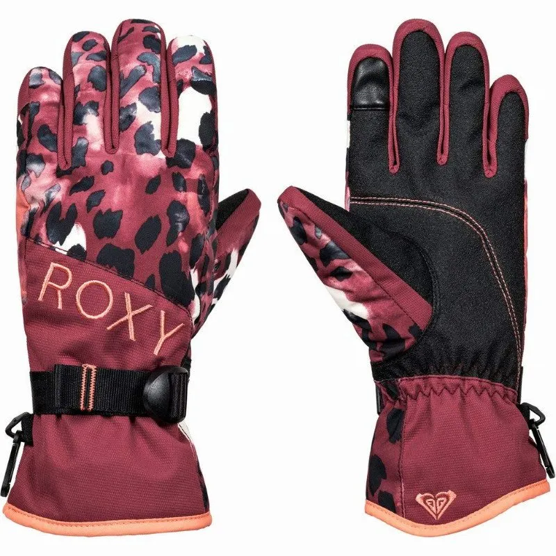 Roxy JETTY - SNOWBOARD/SKI GLOVES FOR WOMEN RED