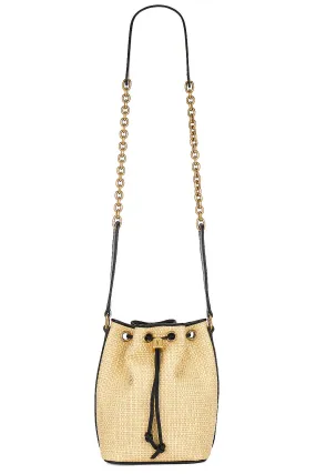 Saint Laurent Seau Raffia Bucket Bag