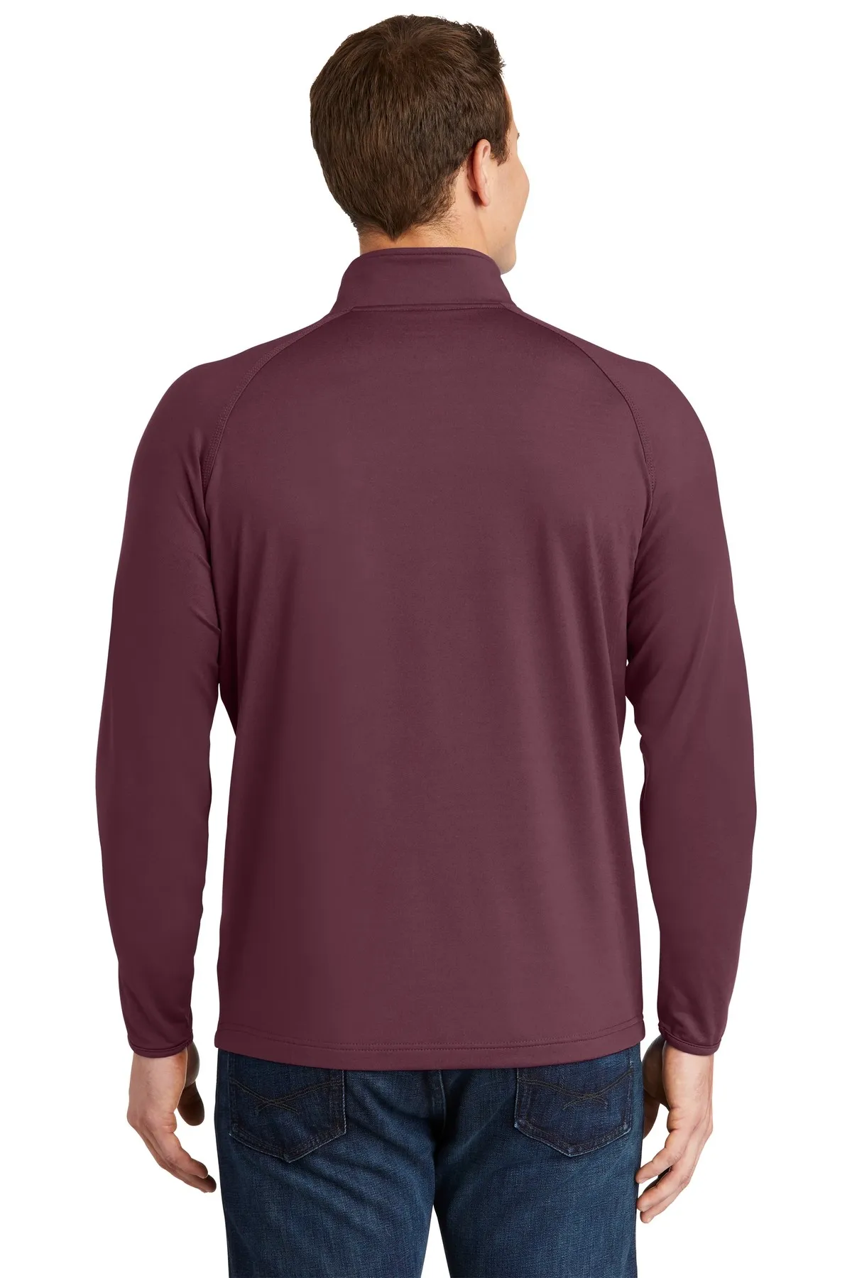 SanMar Men's Sport-Tek Sport-Wick Stretch 1/2-Zip Pullover #ST850