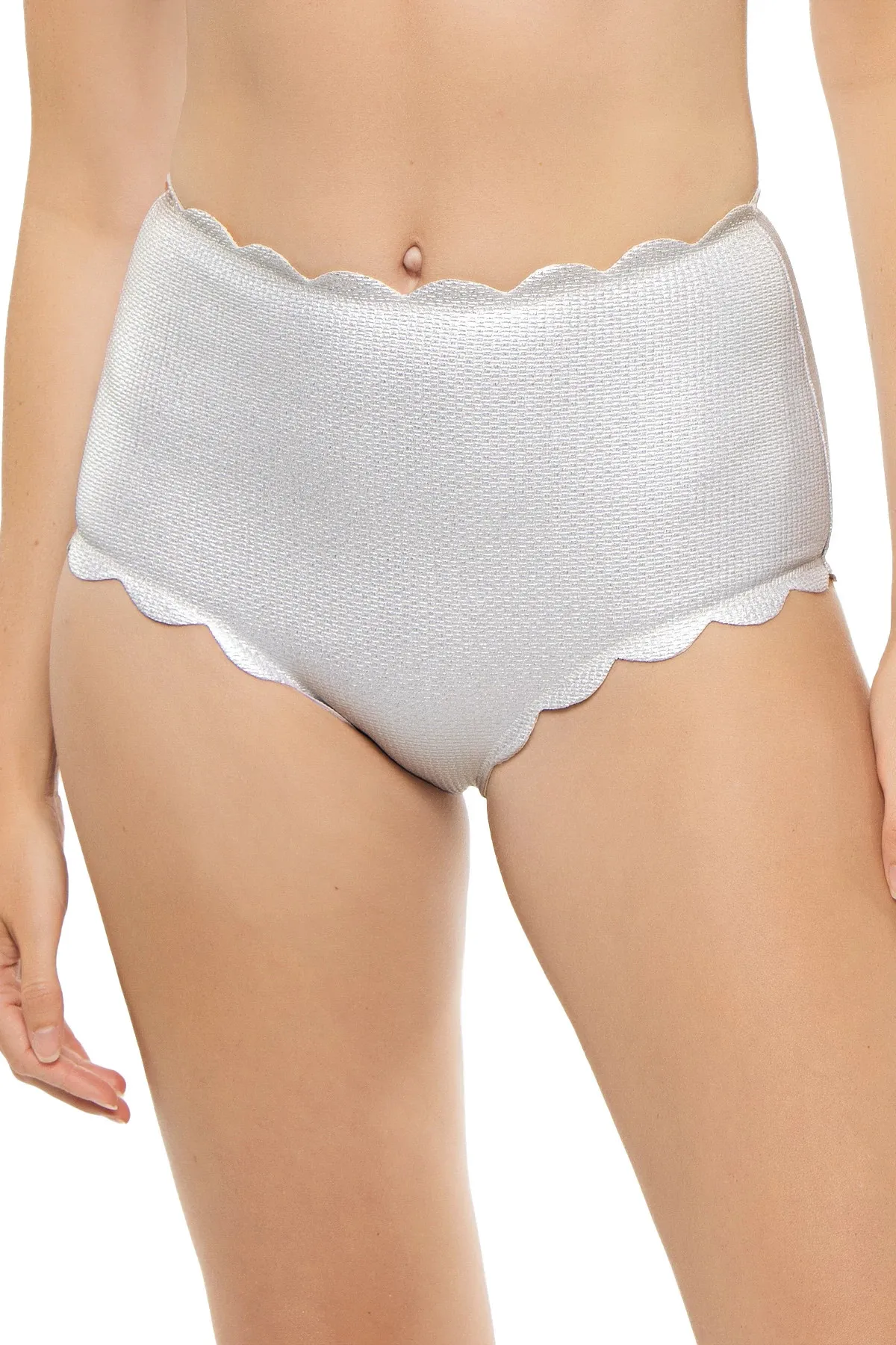 Santa Monica Scallop High Waist Bikini Bottom