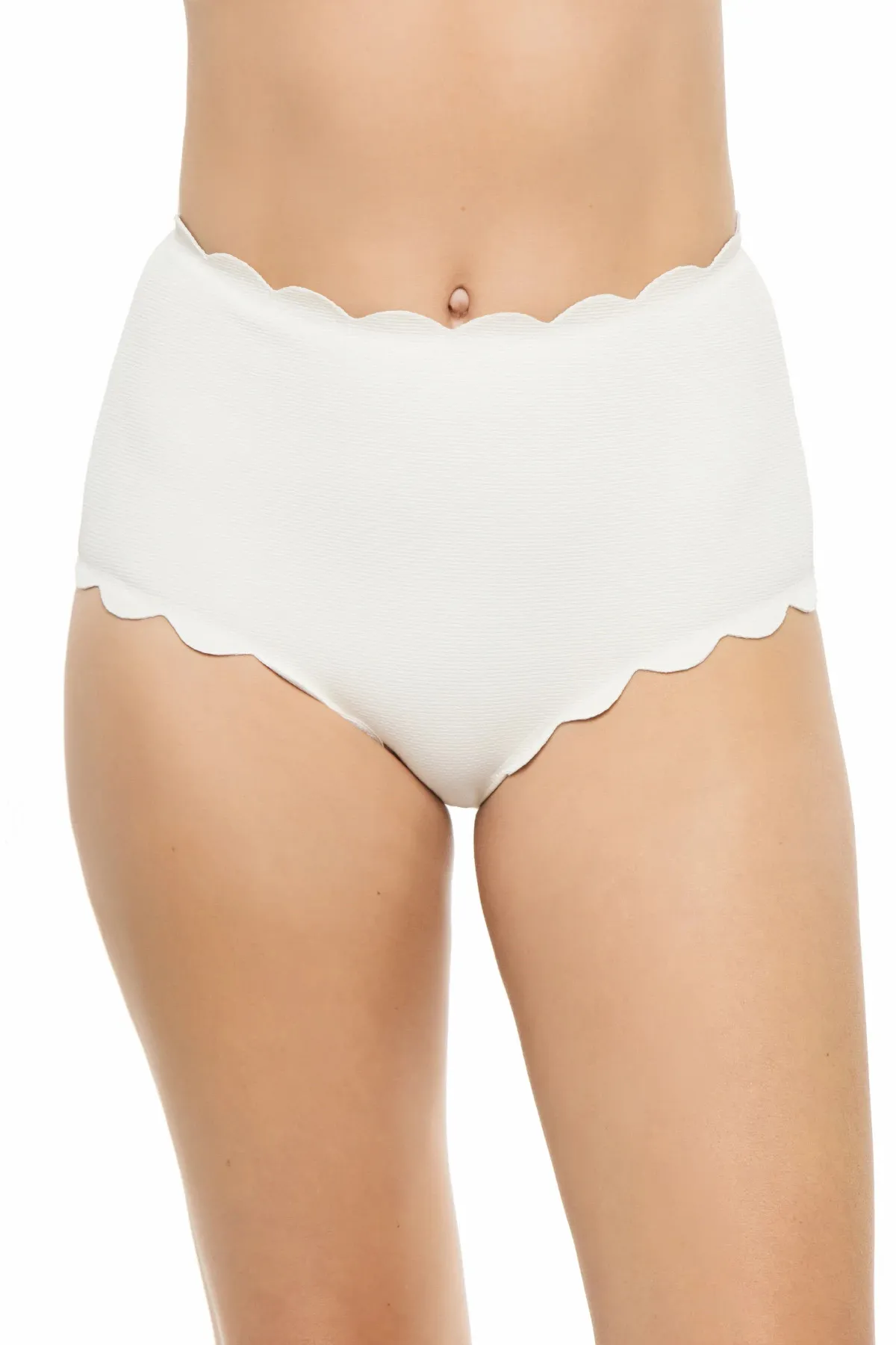 Santa Monica Scallop High Waist Bikini Bottom