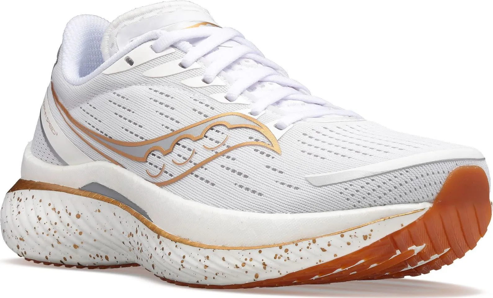 Saucony Men's Endorphin Speed 3 White/Gold | Buy Saucony Men's Endorphin Speed 3 White/Gold here | Outnorth