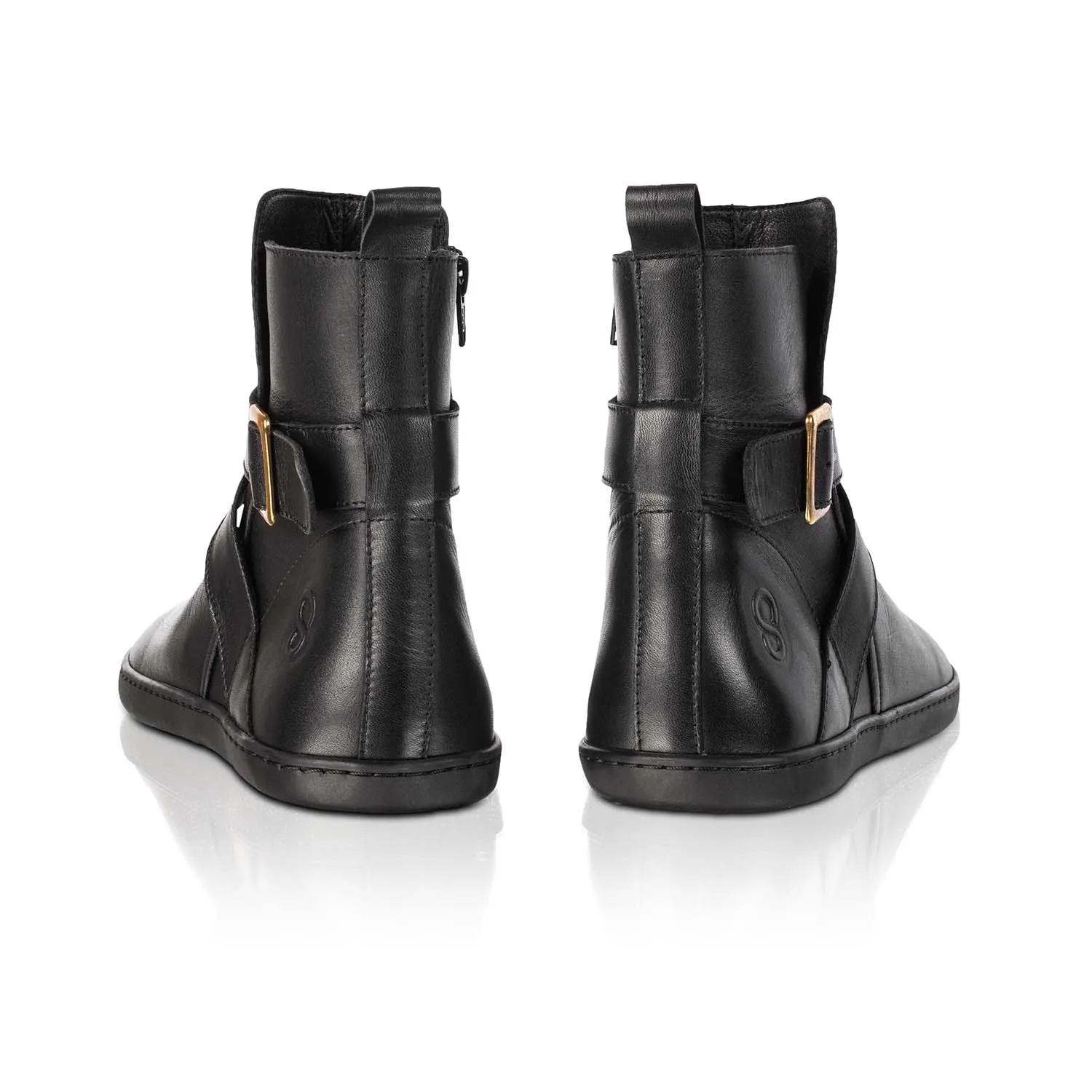 Shapen Divine Cross Strap Ankle Boot