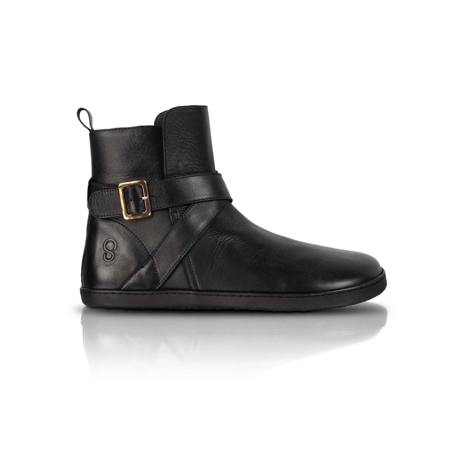 Shapen Divine Cross Strap Ankle Boot