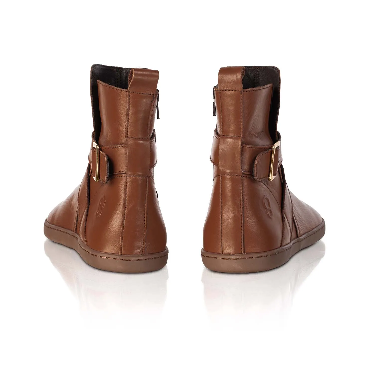 Shapen Divine Cross Strap Ankle Boot