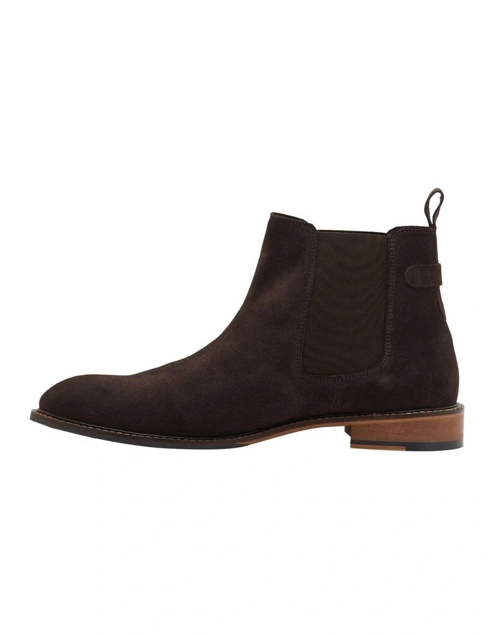 Silas Suede Chelsea Boot in Chocolate