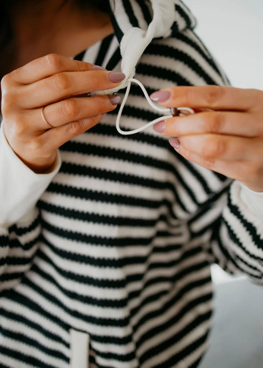 Sonya Striped Oversized Knit Pullover