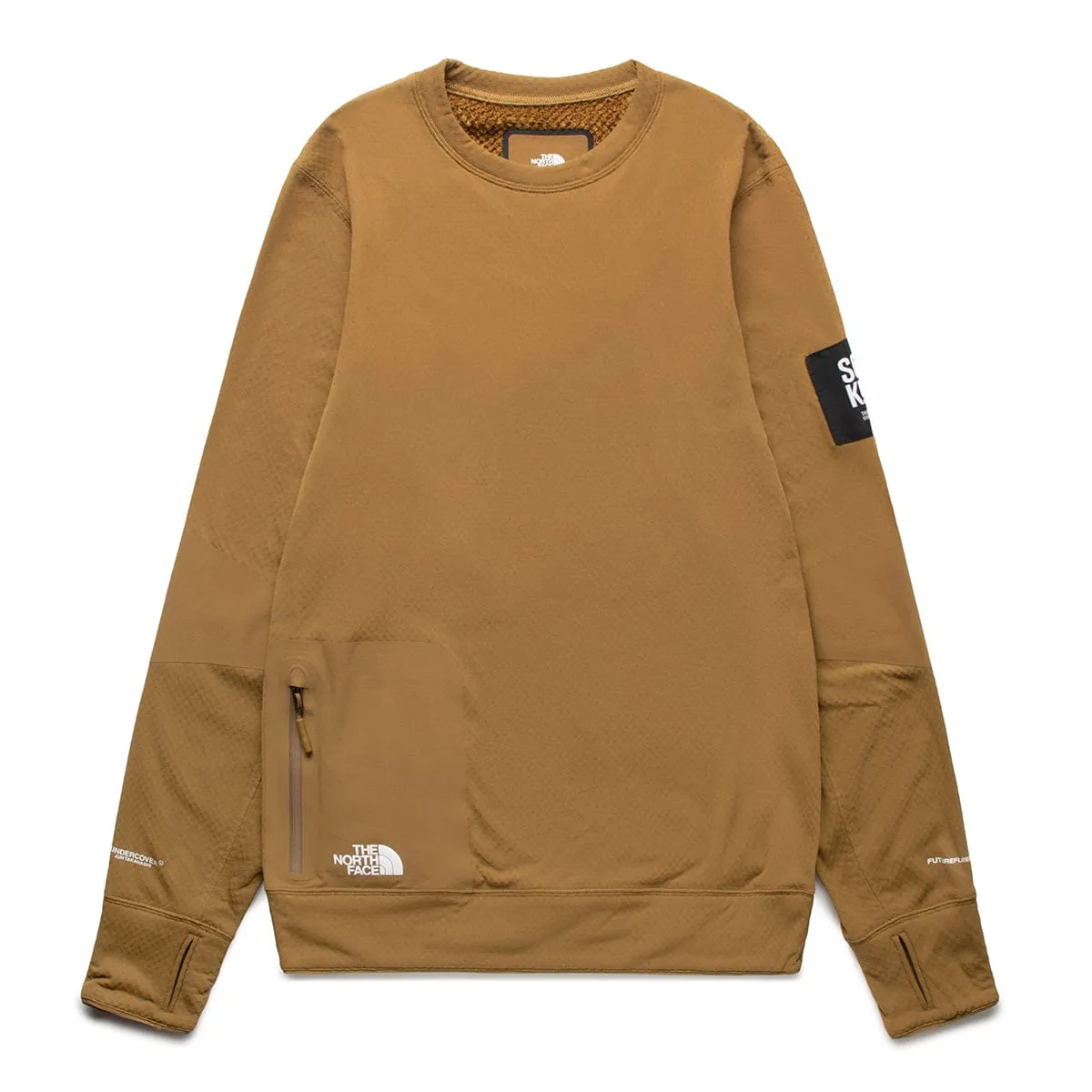 SOUKUU BY THE NORTH FACE X UNDERCOVER PROJECT U FUTUREFLEECE LONGSLEEVE CREW BUTTERNUT | Bodega