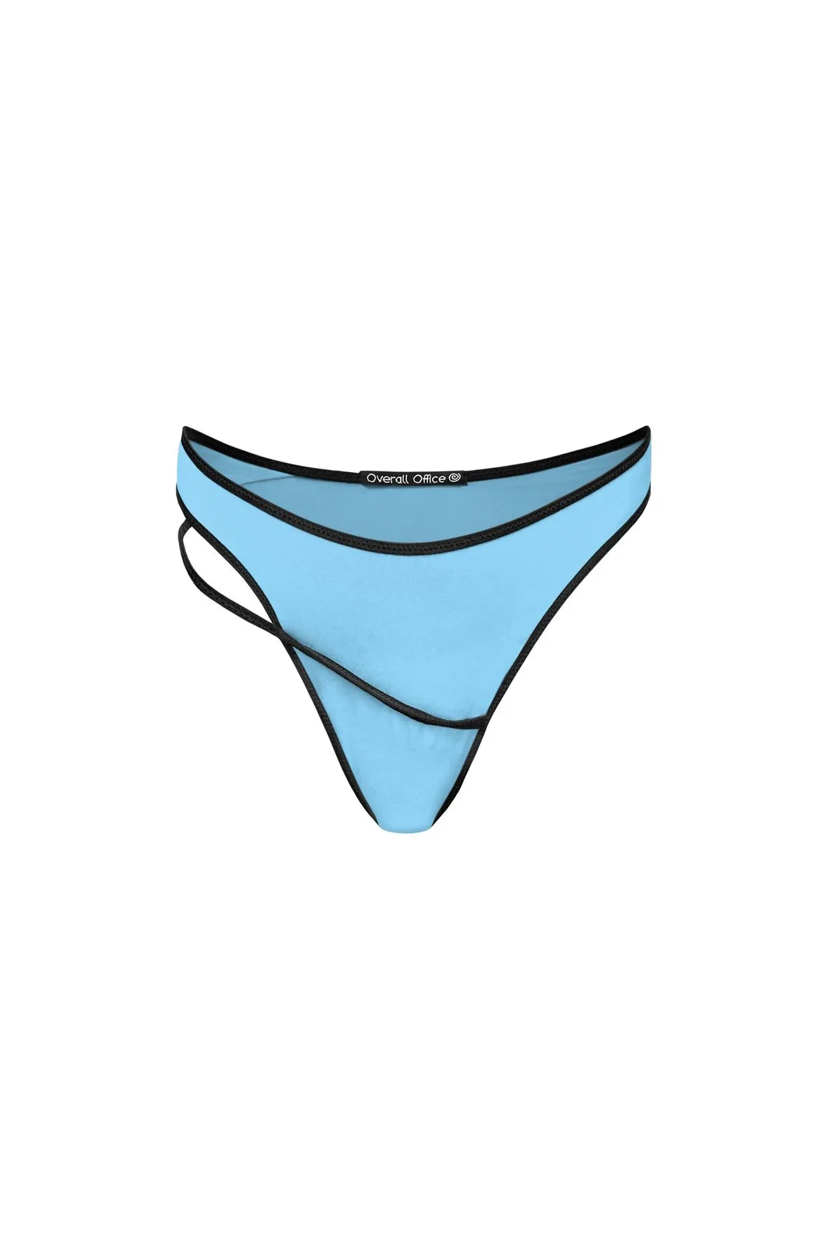 Spiral Mid-rise Bikini Bottom - Baby Blue