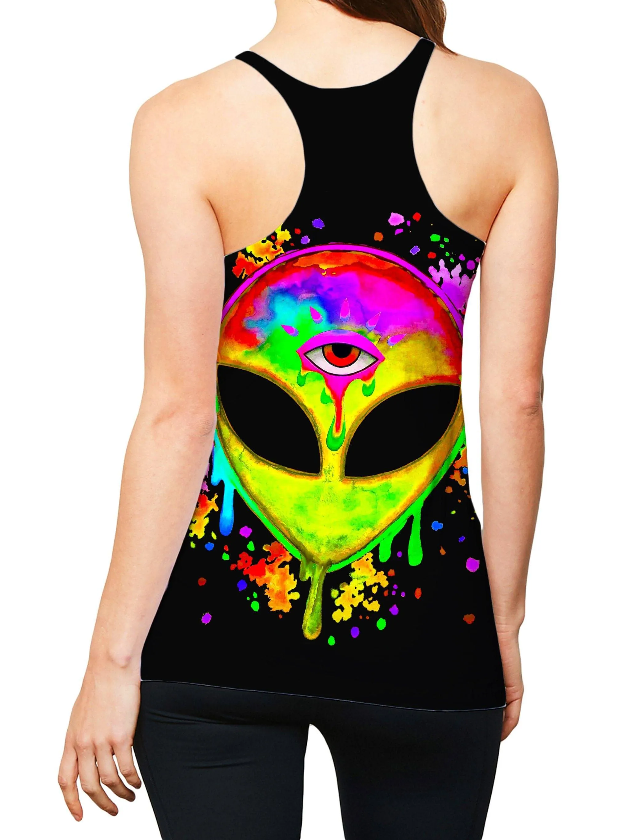 Splatter Alien Yellow Women's Tank