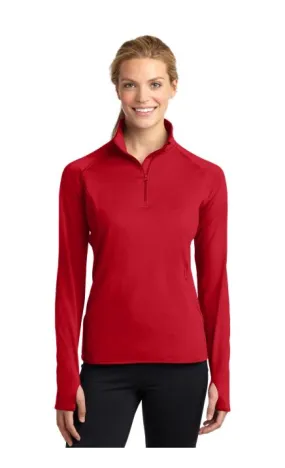 Sport-Tek LST850 Ladies Sport-Wick Stretch 1/4-Zip Pullover