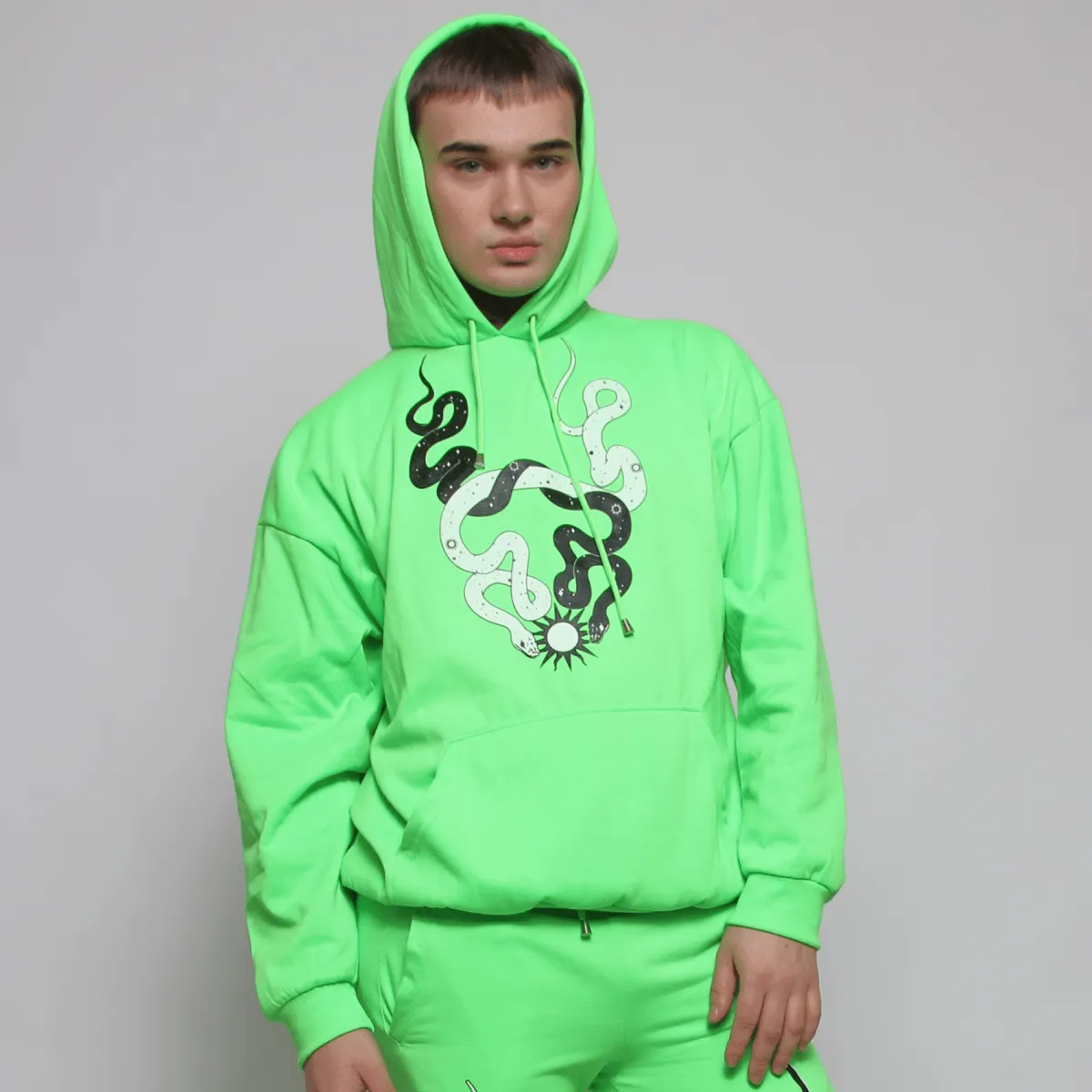 STARGAZER OVERSIZE HOODIE GREEN