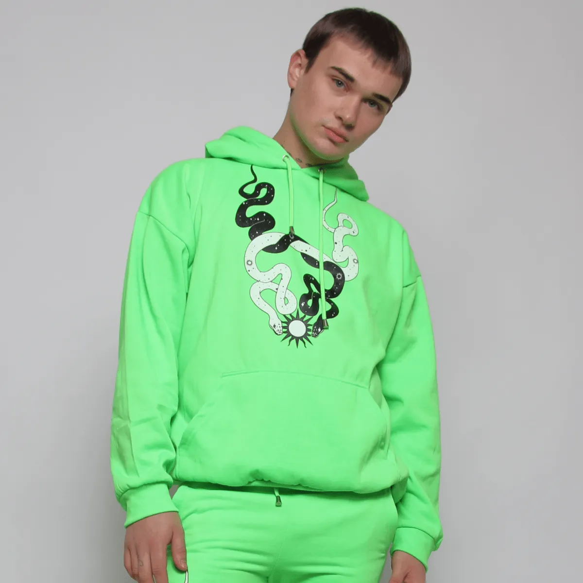 STARGAZER OVERSIZE HOODIE GREEN