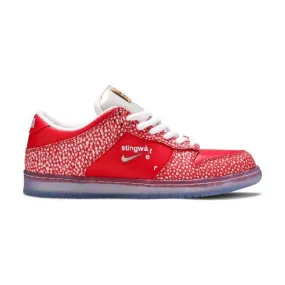 Stingwater x nike dunk low sb (magic mushroom/ university red/ white ice) men us 8-13 dh7650-600