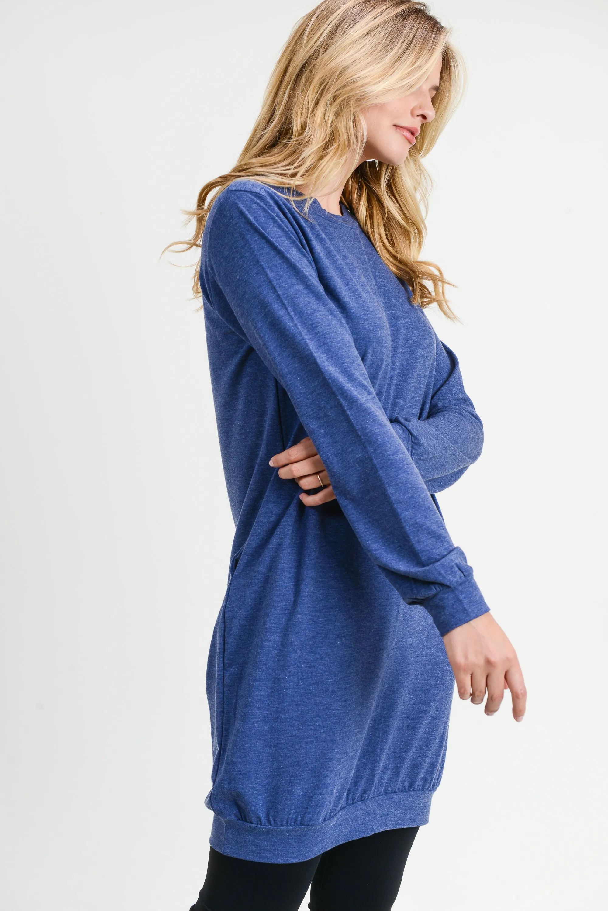 Stylish Solution Long Sleeve Pullover Dress