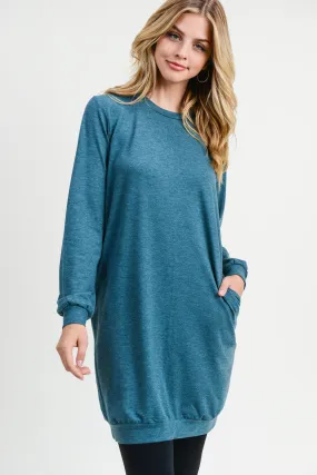 Stylish Solution Long Sleeve Pullover Dress