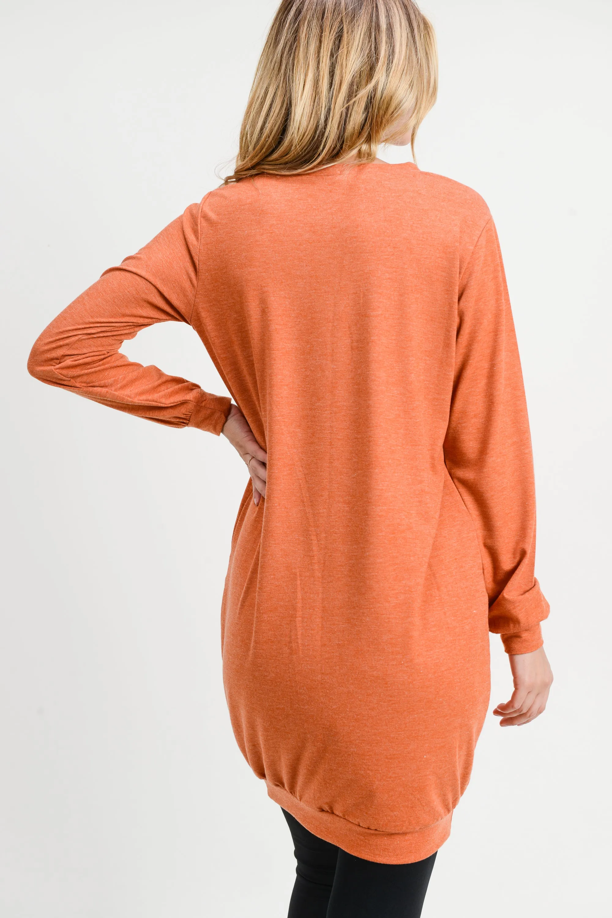 Stylish Solution Long Sleeve Pullover Dress