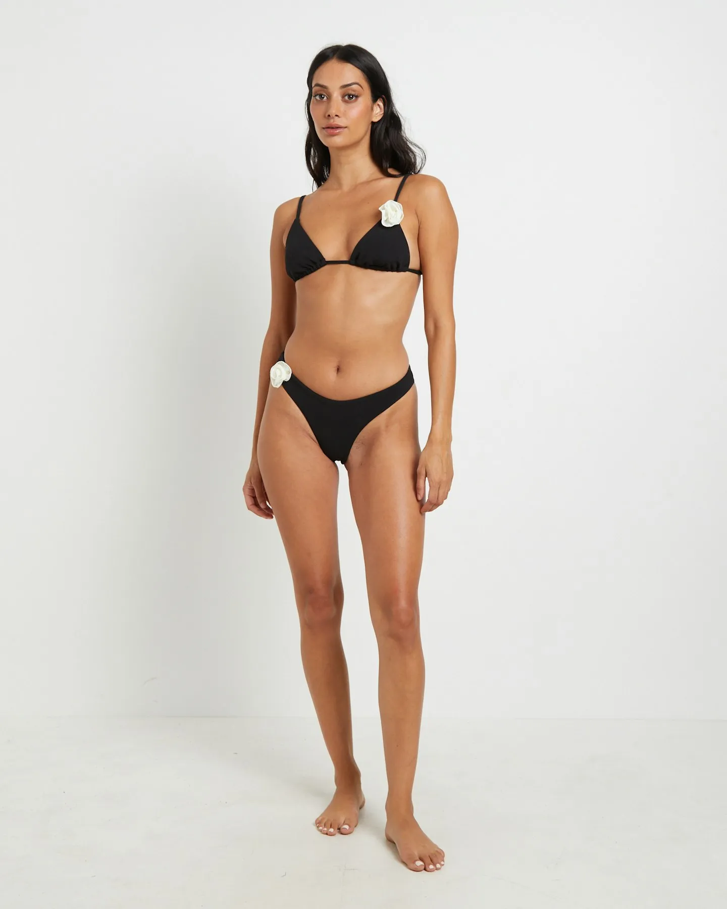 Subtitled Banksy Corsage Bikini Set - Black | SurfStitch