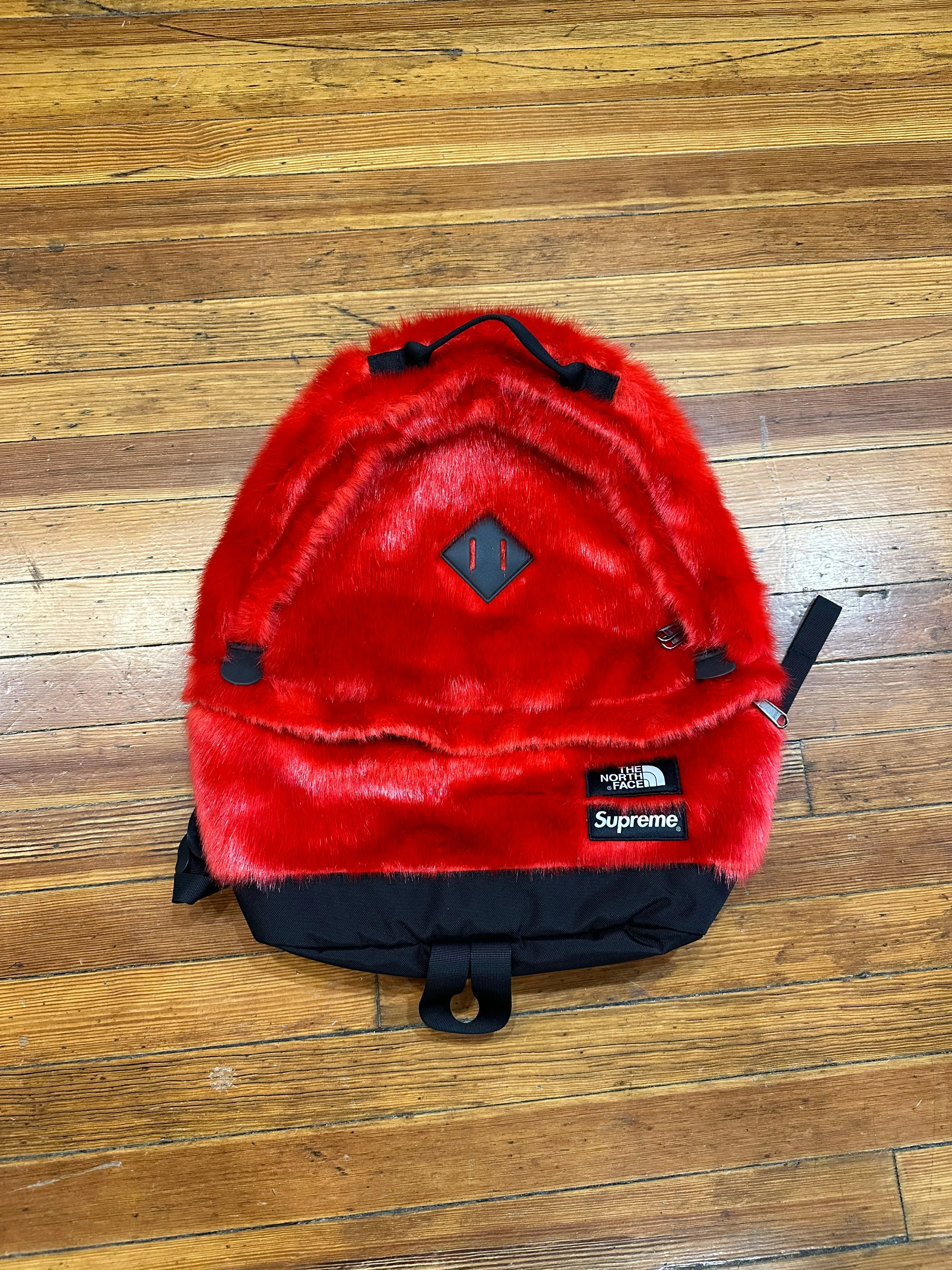 Supreme Bookbag Faux Fur x The North Face