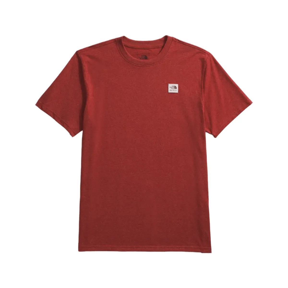 The North Face Men’s SS Heritage Patch Heathered Tee Iron Red Heather