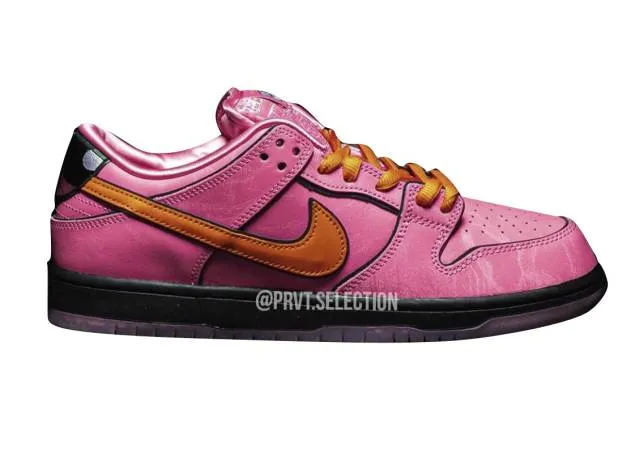 The powerpuff girls x nike sb dunk low blossom