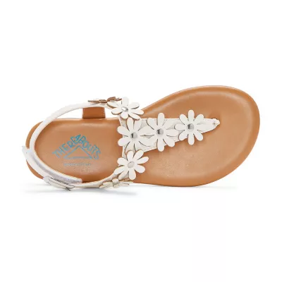 Thereabouts Little & Big  Girls Hazel Adjustable Strap Flat Sandals