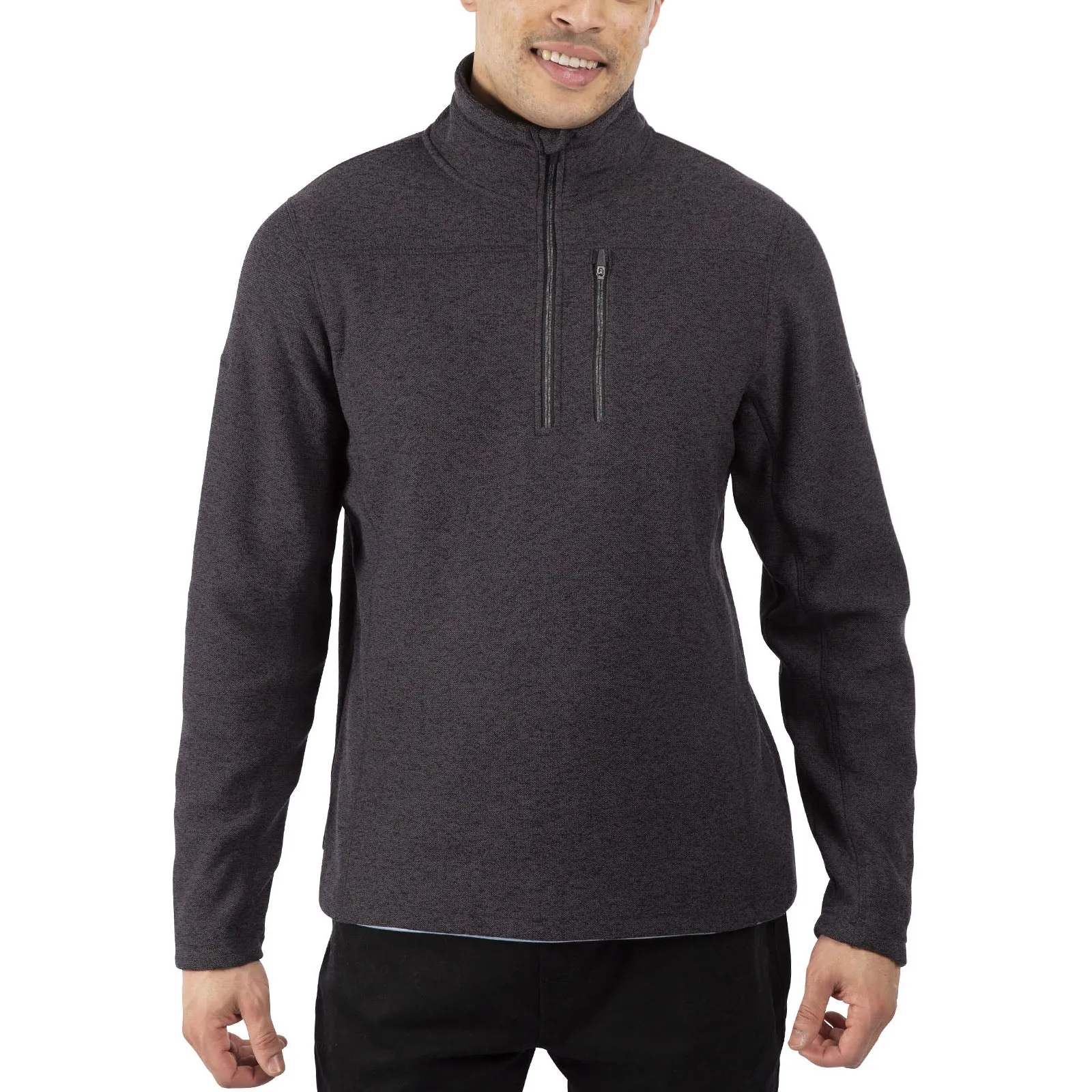 Trespass Mens Felbrigg 1/4 Zip Air Trap Warm Winter Pullover Fleece Jumper