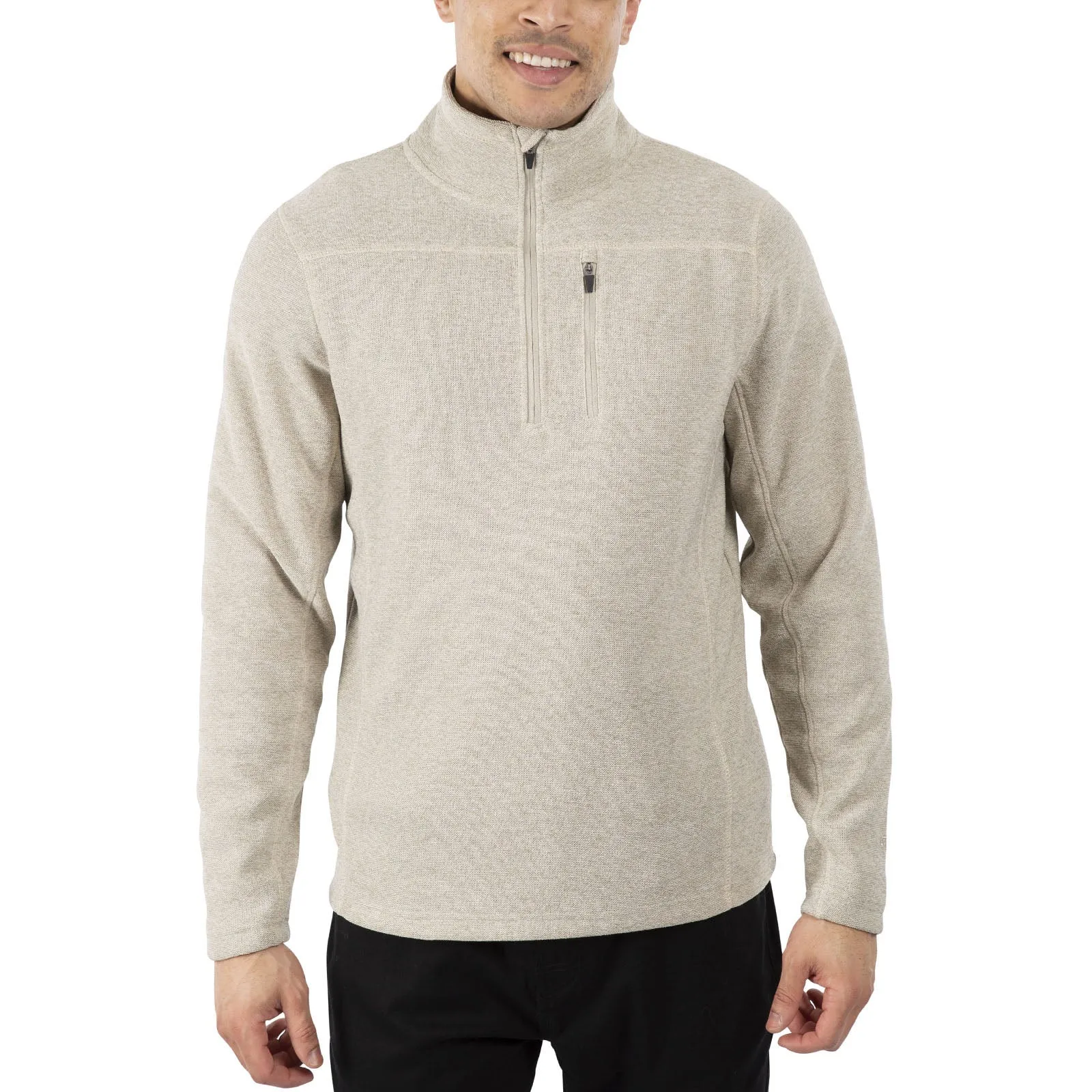 Trespass Mens Felbrigg 1/4 Zip Air Trap Warm Winter Pullover Fleece Jumper