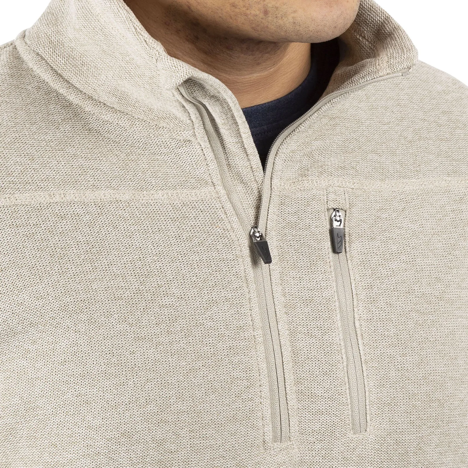 Trespass Mens Felbrigg 1/4 Zip Air Trap Warm Winter Pullover Fleece Jumper