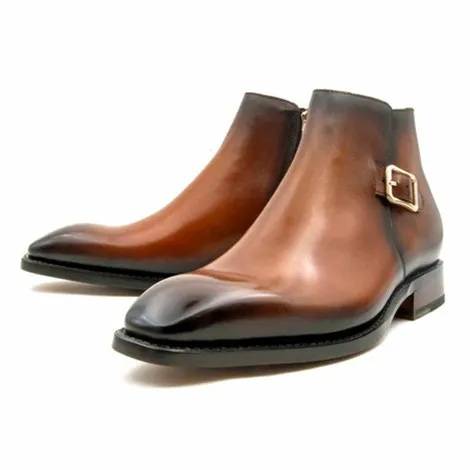 Ugo Vasare Men's Caramel Stanford Ankle Boot