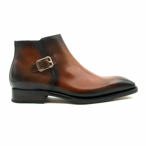 Ugo Vasare Men's Caramel Stanford Ankle Boot