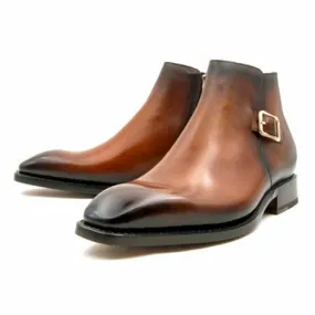 Ugo Vasare Men's Caramel Stanford Ankle Boot