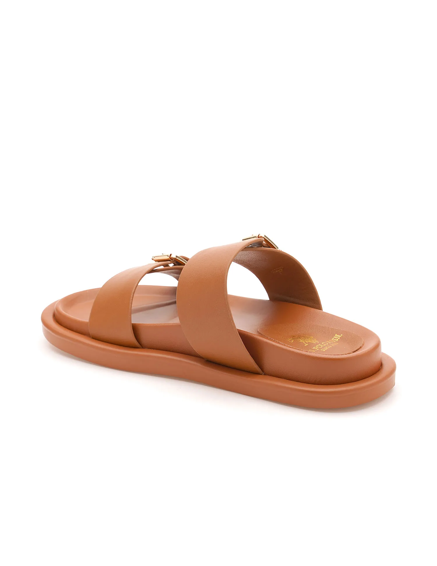 U.S. Polo Assn. Open Toe Buckle Detail Danila Sandals