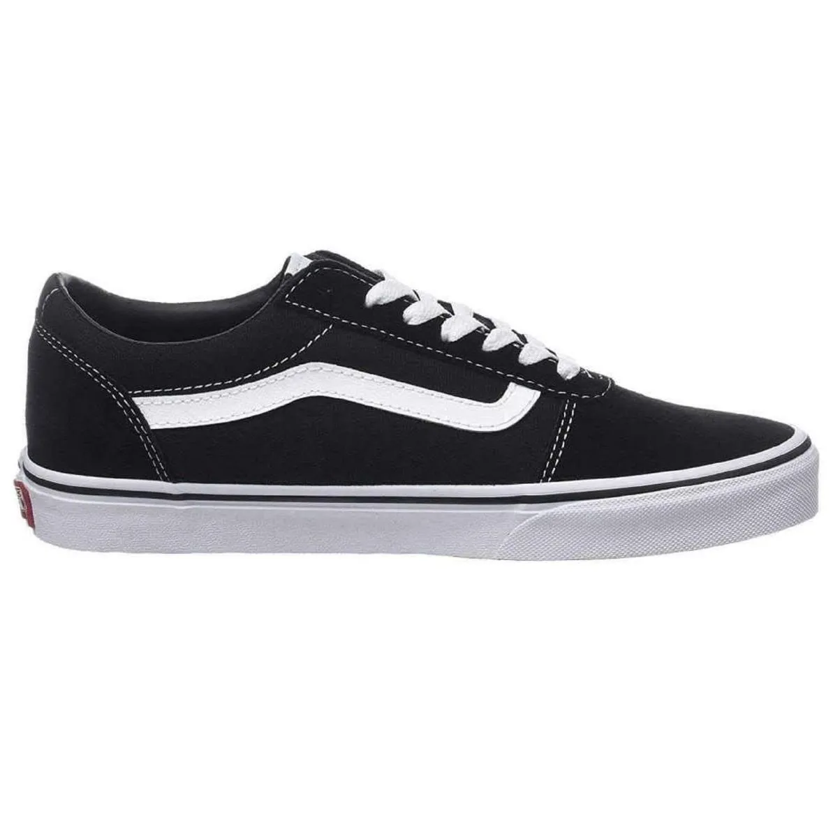 VANS Ward Suede Canvas Trainers Black/White