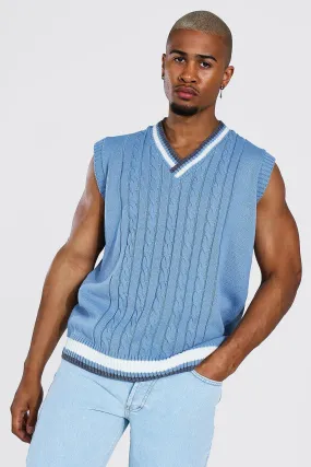 Varsity Basic Knitted Tank Top