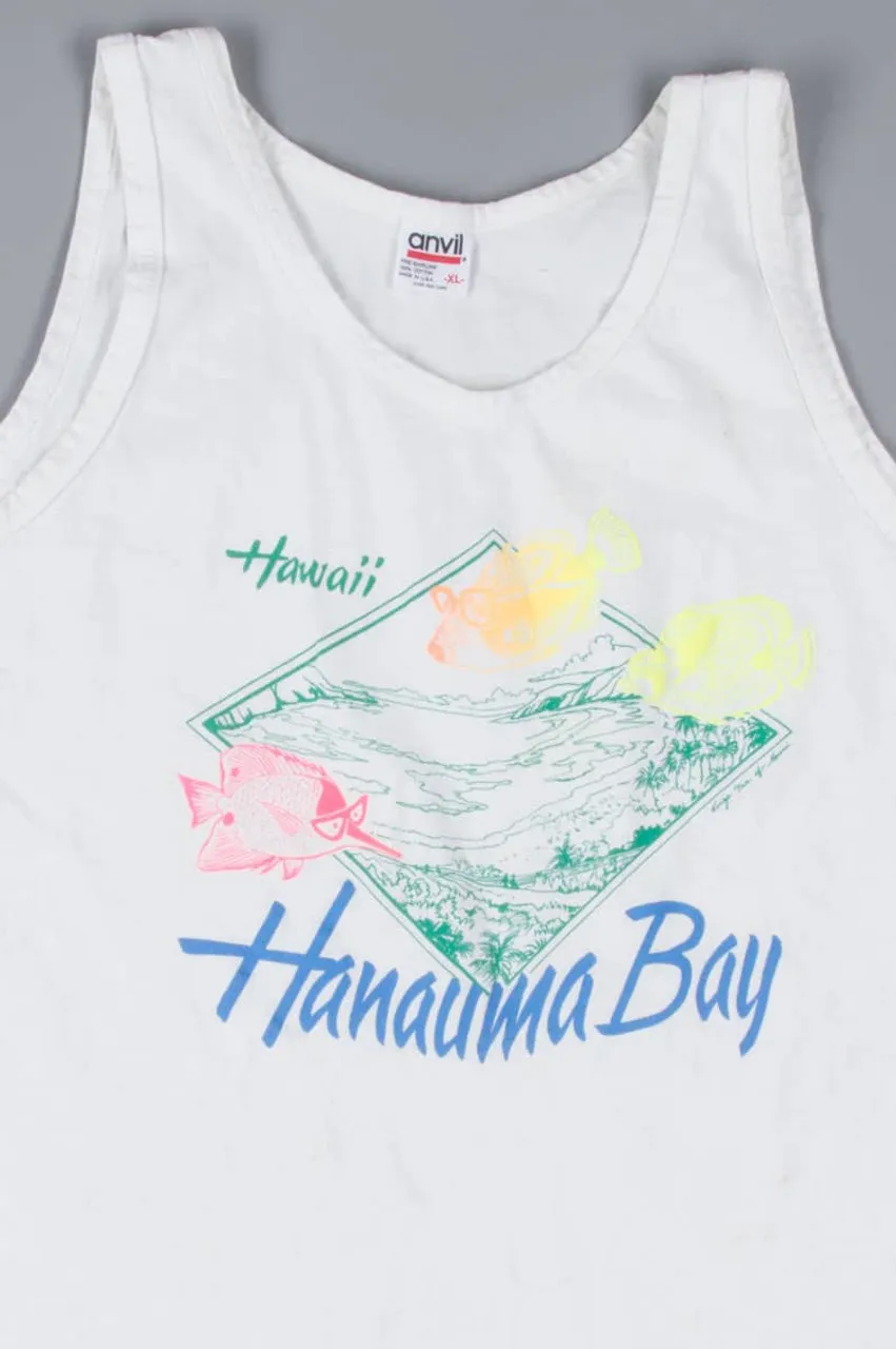 Vintage Hanauma Bay Hawaii Souvenir Tank