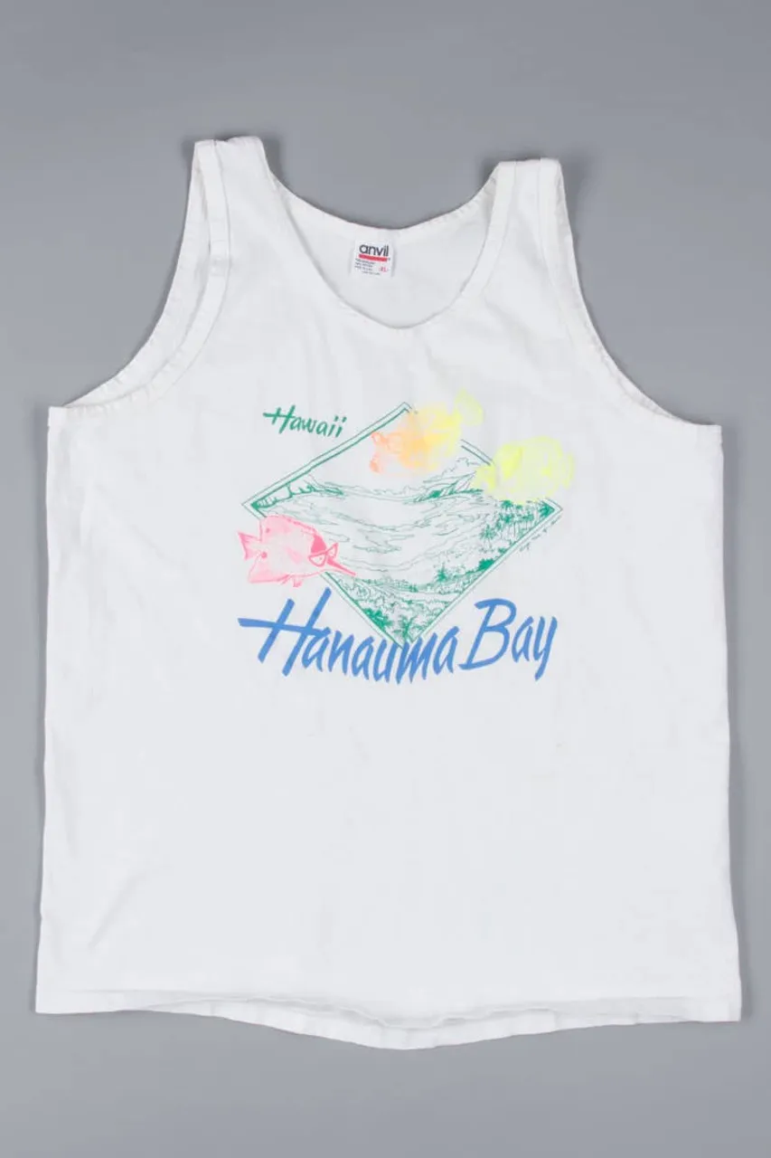 Vintage Hanauma Bay Hawaii Souvenir Tank