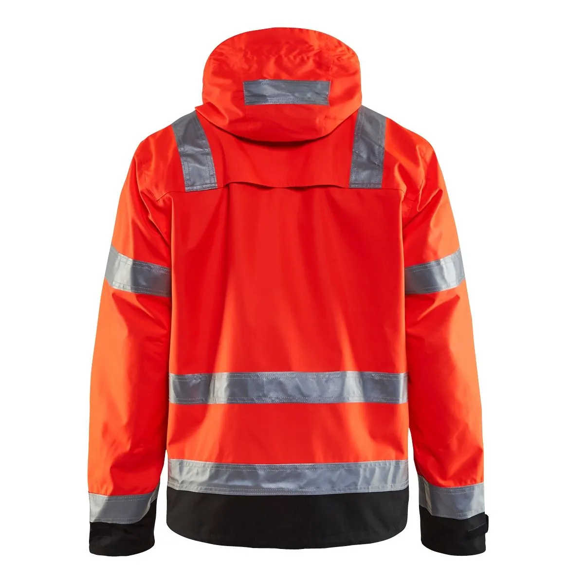 Waterproof High Vis Jacket 4837 High Vis Oranje/Marineblauw - Blåklä