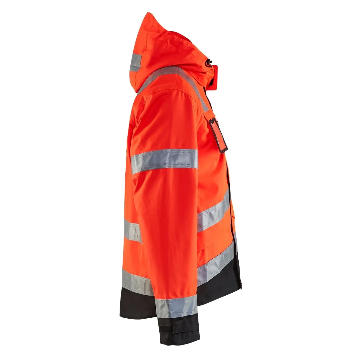 Waterproof High Vis Jacket 4837 High Vis Oranje/Marineblauw - Blåklä