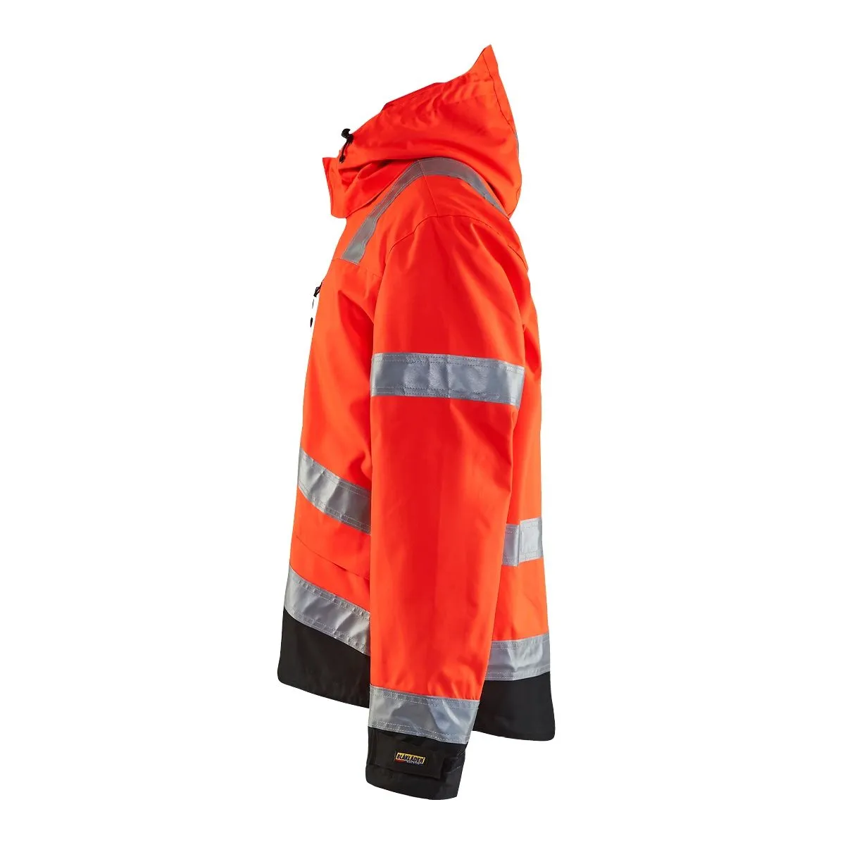 Waterproof High Vis Jacket 4837 High Vis Oranje/Marineblauw - Blåklä